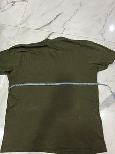 Olive Green Graphic Tee customise