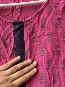Beautiful 😻 Pink Printed Kurta💗