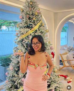 Pink Floral Strap Dress