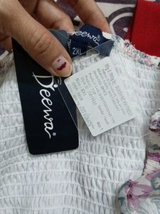 Deewa Brand Smoky Crop Top Xl Size