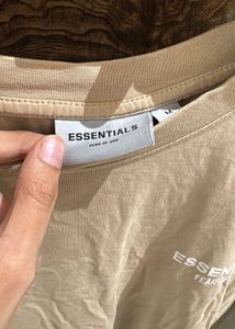 Beige Esaentials T Shirt