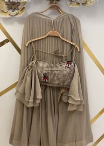 Flared sleeves lehenga