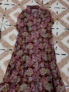 Floral Print Shirt Dress