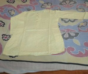 Pale Yellow Kurta