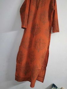 Stylish Orange Kurti wear