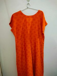 Orange Kurta Size L
