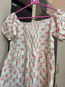 Rose Print Top
