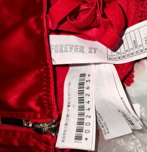 Red Hot Silky Tie-up Bustier Corset Top