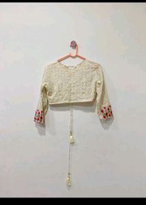 White Lhenga Choli