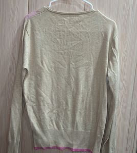 Korean Argyle Pattern V-Neck Sweater