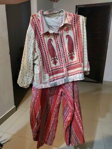 Printed Top with Palazzos wit Co-ord