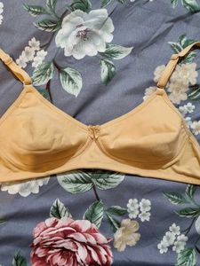Non-padded Cotton Beige Bras