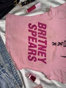 Y2k Signature Britney Spears Graphic Baby Tee
