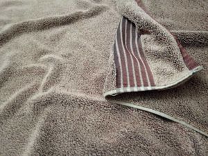 Brown Striped Bath Towel