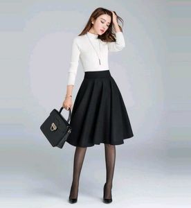 Set Of White Top & Black Skirt