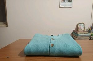 Light Blue Knit Cardigan