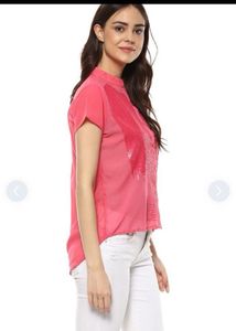 Pink Sequin Top For Party