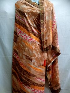 Synthetic Georgette Saree