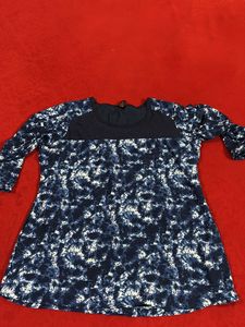 Blue 3/4sleeved Top