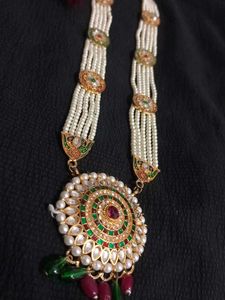 Vintage Inspired Pearl &amp; Long Necklace