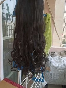 Long Brown Curly Clip In Hair Extensions