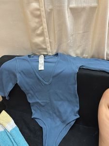 Blue Bodysuit Top