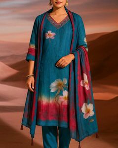 Floral Print Kurta Set