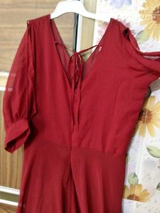 Elegant Red Maxi Dress
