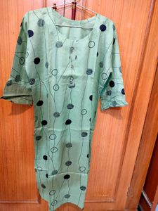 Green Polka Dot Tunic