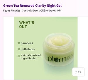 Plum Green Tea Renewed Clarity Night Gel (50 ml)
