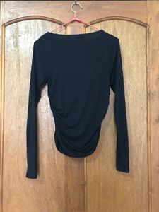 H&amp;M Gathered Jersey Top
