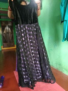 Velvet & Lace Midi Dress