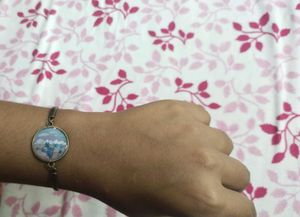 Antique Bronze Resin Bracelet