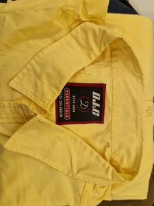 Yellow Casual Sunmer Shirt