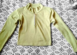 Olive Green Mock Neck Top