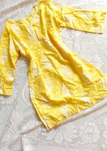 Butter Yellow Kurti 🎗