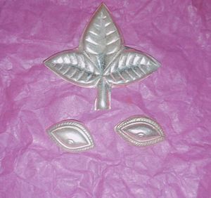 pure silver belpatra and eye&#39;s for shivji