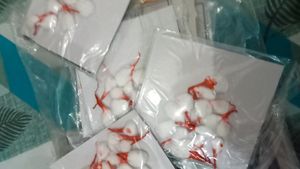 Women Earrings With Pooja Article And Hair Clip