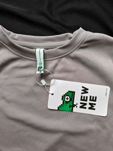 Stylish Gray Long Sleeve Top