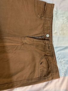 Brown Straight Leg Jeans