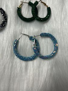 Festive Hoop Earrings Combo