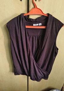 Chic Brown Sleeveless Top