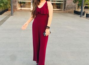 Westside jumpsuit - wine Colour