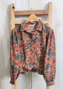 Floral Print Shirt Size-42