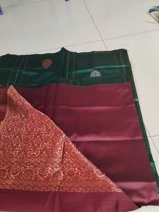 Dark Green Soft Silk Saree...