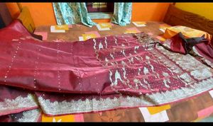 Elegant Maroon Saree