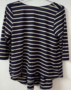 Striped 3/4 Sleeve Top