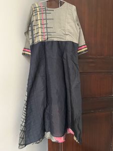 Olive And Black Kurta