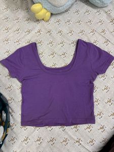 Lavender Crop Top