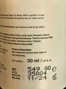 Minimalist Alpha Arbutin Serum